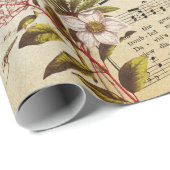 Festliche Vintage Viktorianische Weihnachtsfeier Geschenkpapier (Rolleneckpunkt)