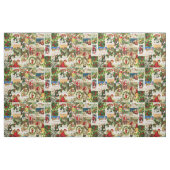Festliche Vintage Viktorianische Weihnachtsfeier Stoff (Yard (91,4 cm))
