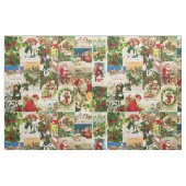 Festliche Vintage Viktorianische Weihnachtsfeier Stoff (Fat Quarter (45,7 x 55,9 cm))