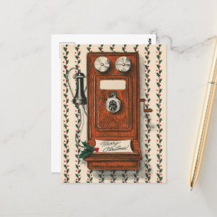 Festliche Vintage Weihnachten Postkarte