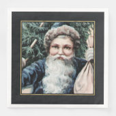 Festliche Vintage Weihnachtsfeiertage Serviette (Vorderseite)