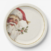 Festliche Vintage Weihnachtszeitschriften Teller (Vorderseite)