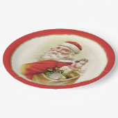 Festliche Vintage Weihnachtszeitschriften Teller (Schrägansicht)