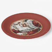 Festliche Vintage Weihnachtszeitschriften Teller (Schrägansicht)