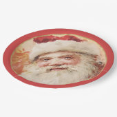 Festliche Vintage Weihnachtszeitschriften Teller (Schrägansicht)