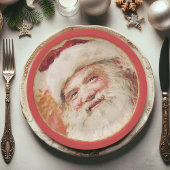 Festliche Vintage Weihnachtszeitschriften Teller