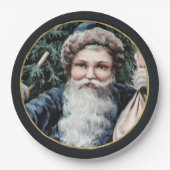 Festliche Vintage Weihnachtszeitschriften Teller (Vorderseite)