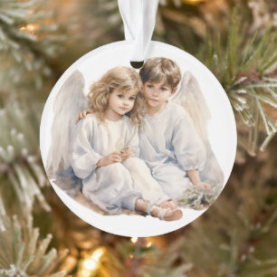 Festliche Wasserfarbe, Engel für Kinder Ornament