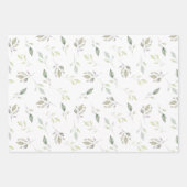 Festliche Wasserfarbe Keine Pechflora Geschenkpapier Set (Vorderseite 3)