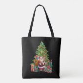 Festliche Wasserfarbe Weihnachten Weihnachten Tasche (Rückseite)