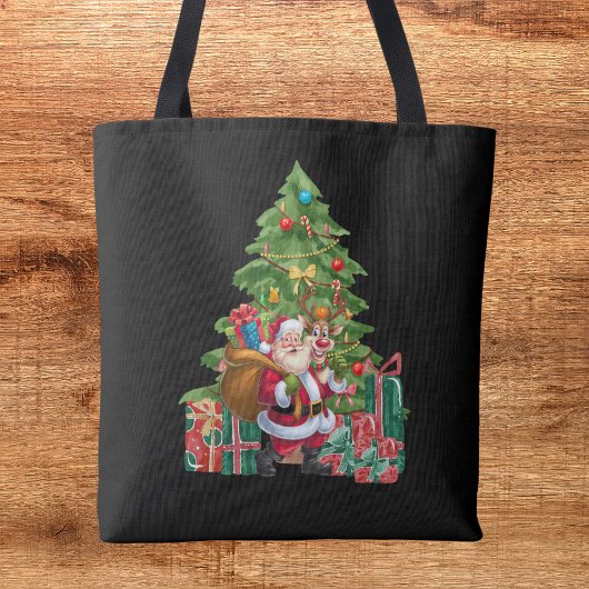 Festliche Wasserfarbe Weihnachten Weihnachten Tasche