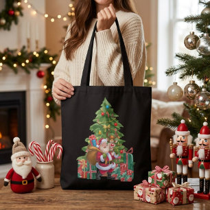 Festliche Wasserfarbe Weihnachten Weihnachten Tasche