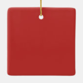 Festliche Wasserfarben Winterwald-Pilze Keramikornament (Rückseite)