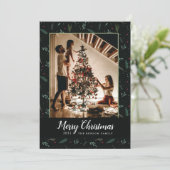 Festliche Weihnachten Blätter Berries Foto Vertika (Stehend Vorderseite)