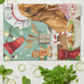 Festliche Weihnachten Geschirrtuch (Gefaltet)