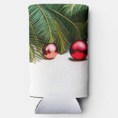 Festliche Weihnachten im Juli Tropical Palm Tree N Selters Dosenkühler (Rückseite)