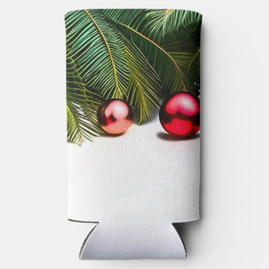 Festliche Weihnachten im Juli Tropical Palm Tree N Selters Dosenkühler (Rückseite)