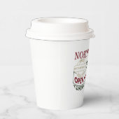 Festliche Weihnachten im Nordpol heiße Schokolade Pappbecher (Rechts)