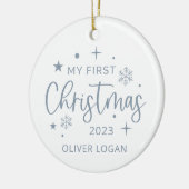 Festliche Weihnachten Keramik Ornament (Links)