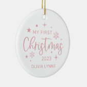 Festliche Weihnachten Keramik Ornament (Rechts)