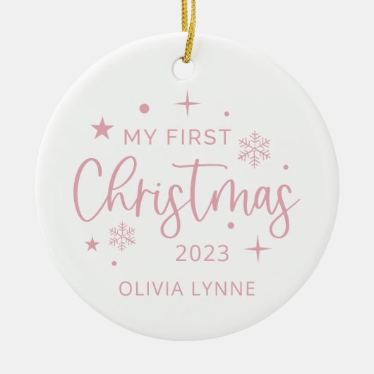 Festliche Weihnachten Keramik Ornament (Vorne)