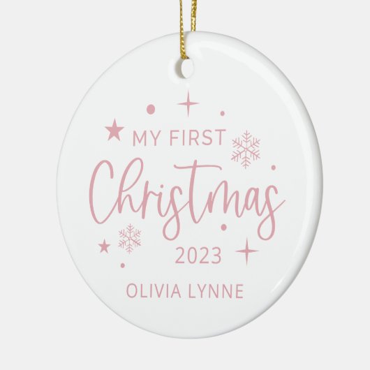 Festliche Weihnachten Keramik Ornament (Links)