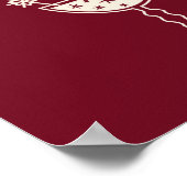 Festliche Weihnachten Mitte des Jahrhunderts moder Poster (Ecke)