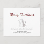 Festliche Weihnachten Niedliche Katzen Urlaub Post (Vorderseite)