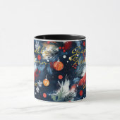 Festliche Weihnachten - Personalisierter Name Tasse (Zentrum)