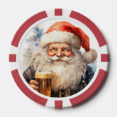 Festliche Weihnachten Pokerchips (Vorderseite)