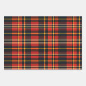 Festliche Weihnachten Stilvolles Kariertes Muster Geschenkpapier Set (Vorderseite 3)