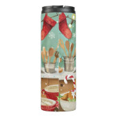 Festliche Weihnachten Thermosbecher (Rückseite)