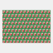 Festliche Weihnachten von Mr. und Mrs. Claus Geschenkpapier Set (Vorderseite 3)