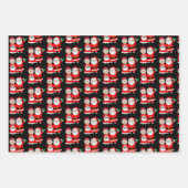 Festliche Weihnachten von Mr. und Mrs. Claus Geschenkpapier Set (Vorderseite 2)