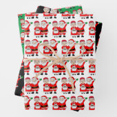 Festliche Weihnachten von Mr. und Mrs. Claus Geschenkpapier Set (Beispiel)