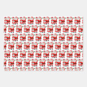 Festliche Weihnachten von Mr. und Mrs. Claus Geschenkpapier Set (Vorderseite)