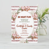 Festliche Weihnachten Wasserfarbe Cocktail Party I Einladung (Stehend Vorderseite)