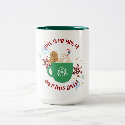 Festliche Weihnachts-Cheer Tasse mit Gingerbread M (Mittel)