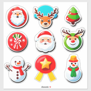 🎄 Festliche Weihnachts-Elemente-Set ✨ Aufkleber