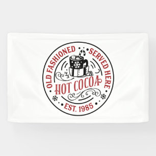 Festliche Weihnachts-Hot-Kakao-Bar Banner