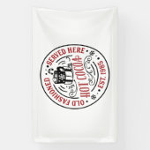 Festliche Weihnachts-Hot-Kakao-Bar Banner (Vertikal)