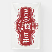 Festliche Weihnachts-Hot-Kakao-Bar Banner (Vertikal)