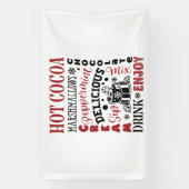 Festliche Weihnachts-Hot-Kakao-Bar Banner (Vertikal)