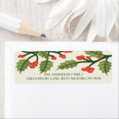 Festliche Weihnachtsadressen Labels (Insitu)