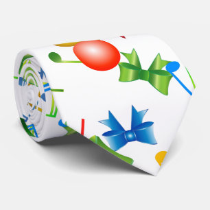 Festliche Weihnachtsbänder mit Noten auf Krawatte