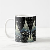 Festliche Weihnachtsbaumen im Twilight Kaffeetasse (Links)