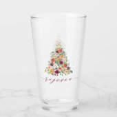 Festliche Weihnachtsbaumfreude Glas (Rückseite)