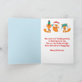 Festliche Weihnachtsbaumfreunde Feiertagskarte (Innenseite)