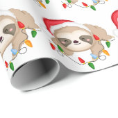 Festliche Weihnachtsbeleuchtung und schlüssiges Pa Geschenkpapier (Rolleneckpunkt)