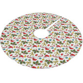 Festliche Weihnachtsbilder für Wasserfarben Polyester Weihnachtsbaumdecke (Schrägansicht)